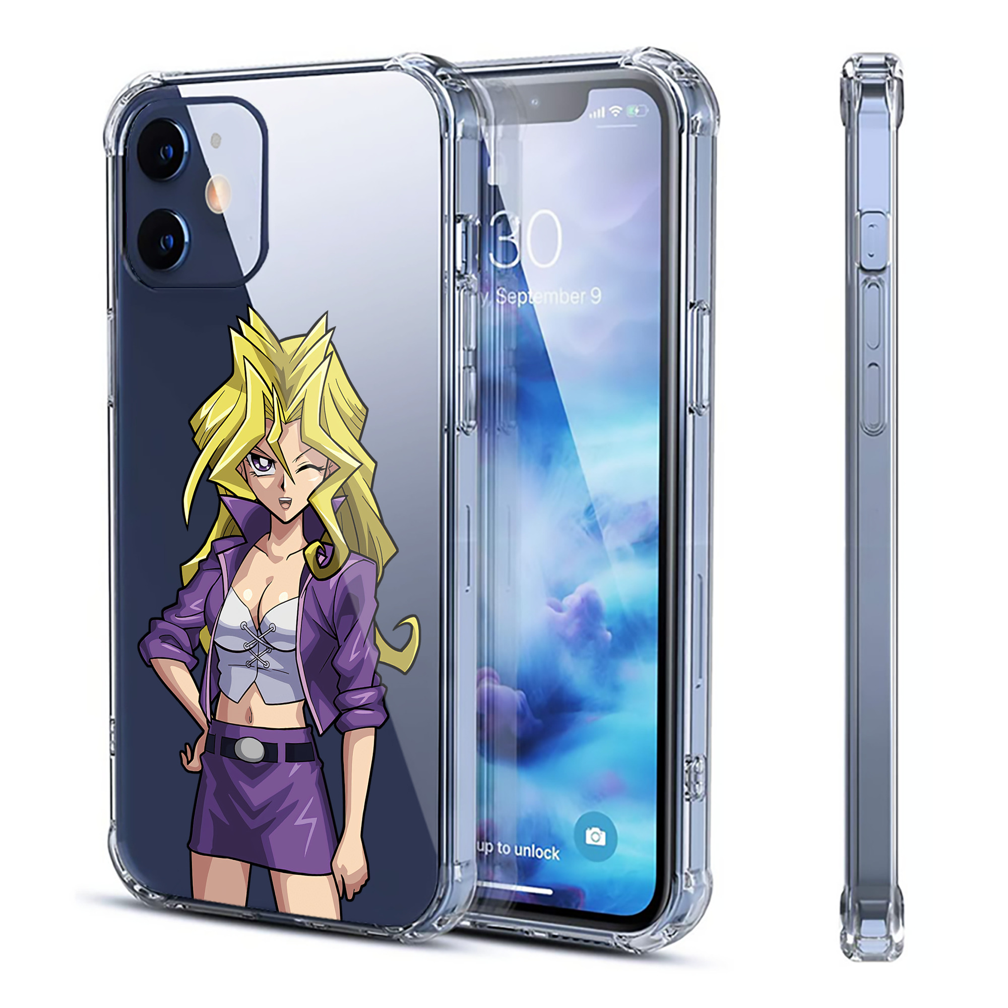（画像用） 遊☆戯☆王 Yu-Gi-Oh! 【iPhone 12シリーズ対応】透明スマホケース（クリアソフトケース）